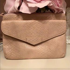 Nude wristlet wallet